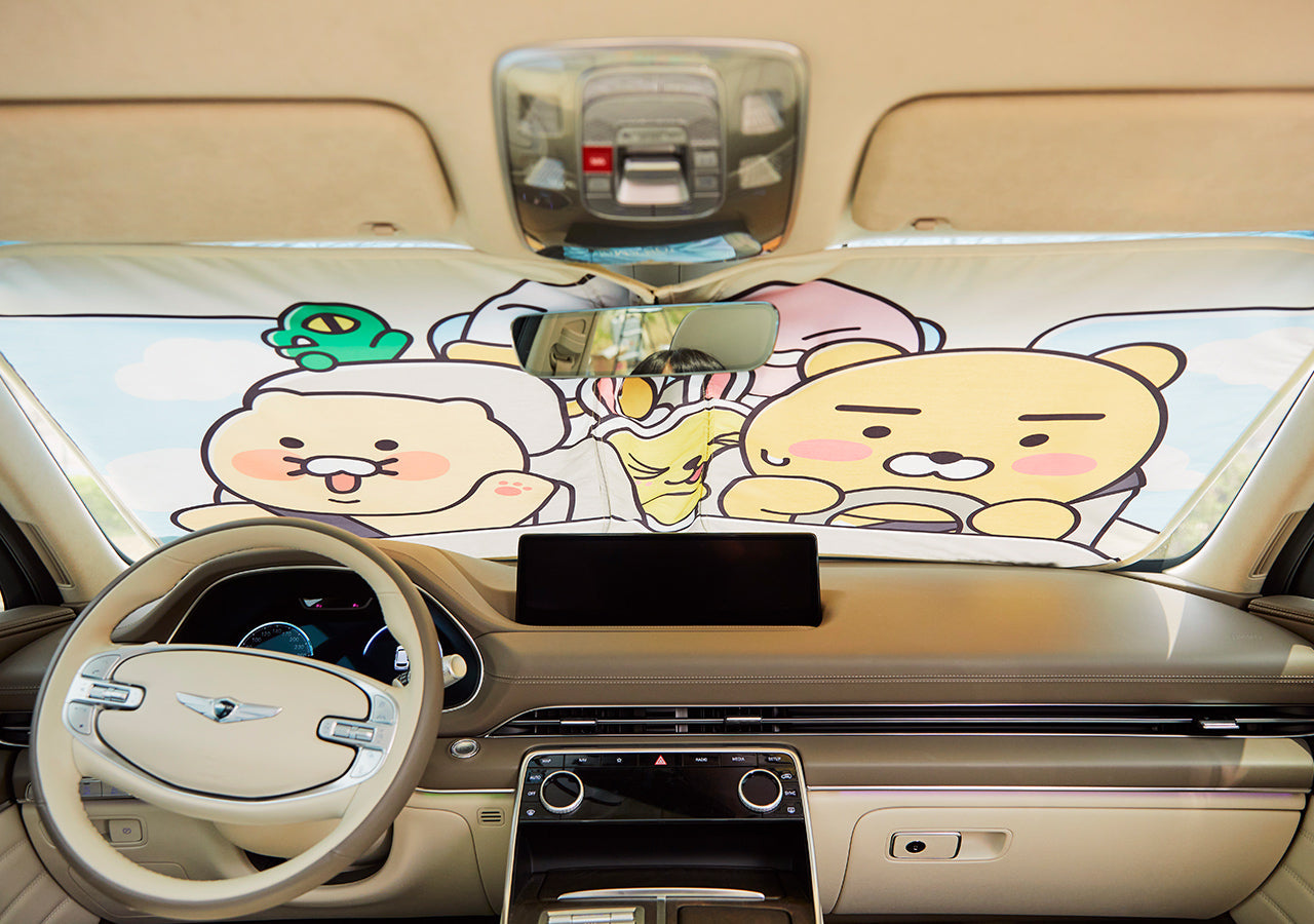 Glass Friends Car Accessory - Korean kawaii Kakao Friends | Koolseoul