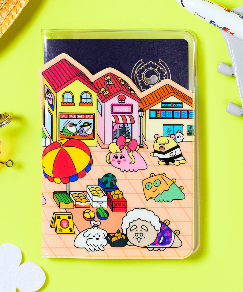 Passport Holder Travel Wallet - Authentic Kakao Friends from Korea | Koolseoul