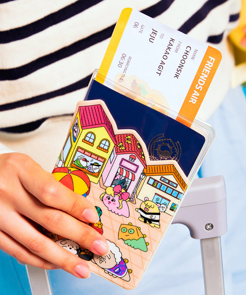 Passport Holder Travel Wallet - Authentic Kakao Friends from Korea | Koolseoul