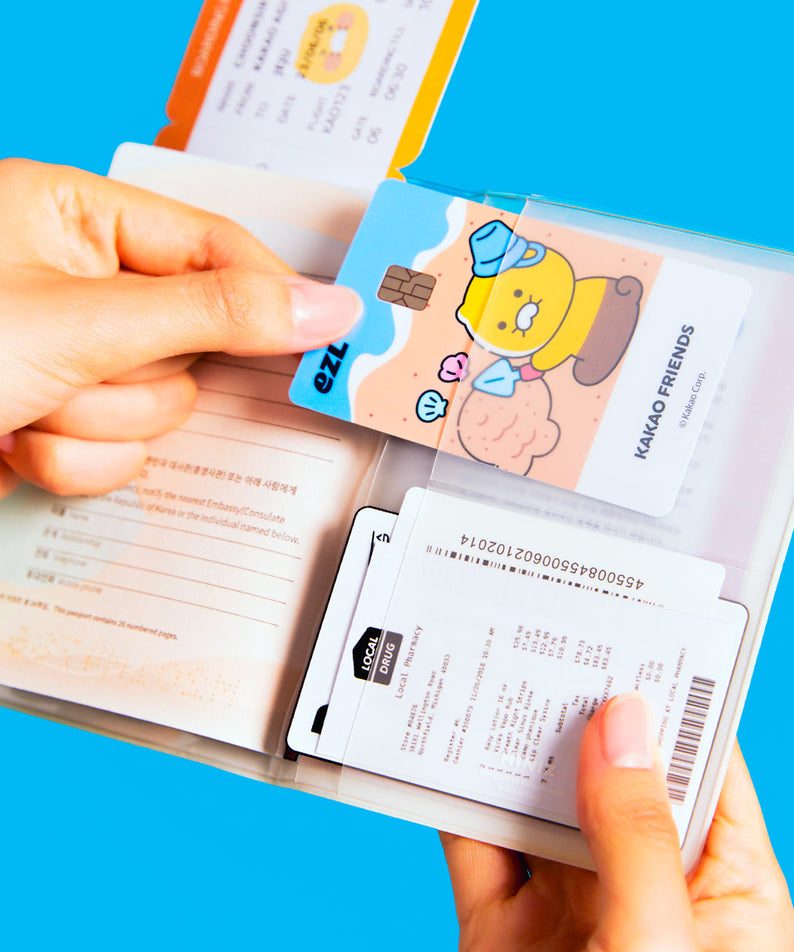 Passport Holder Travel Wallet - Korean kawaii Kakao Friends | Koolseoul