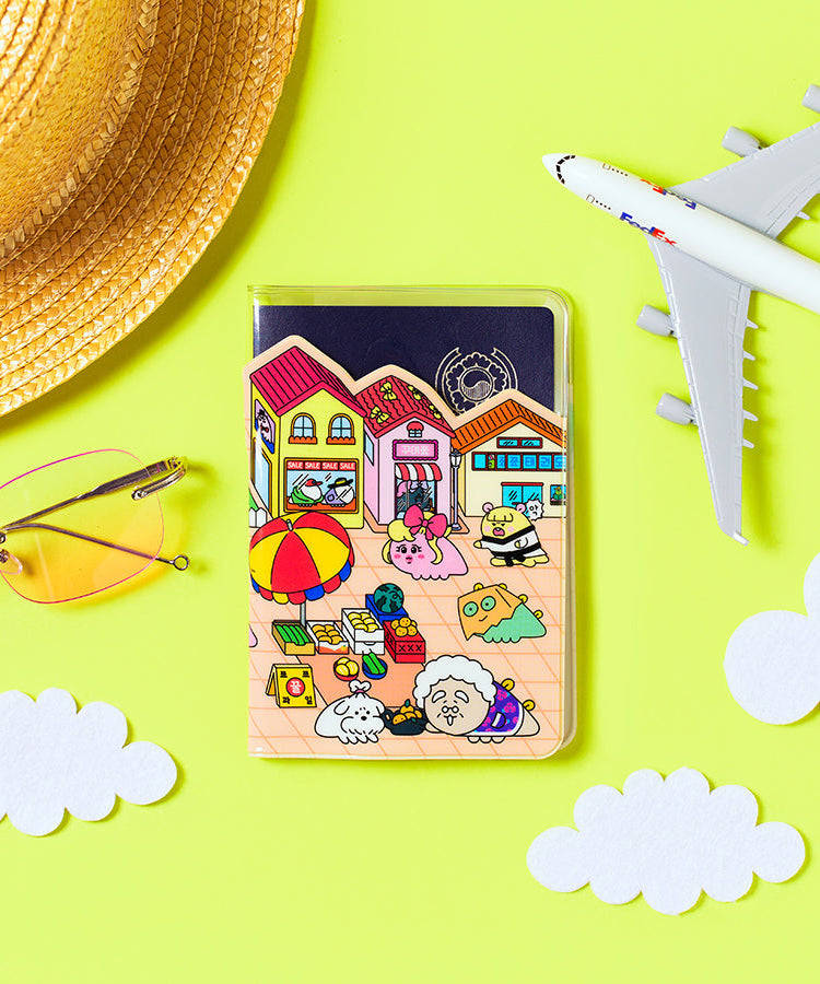 Passport Holder Travel Wallet - Korean kawaii Kakao Friends | Koolseoul