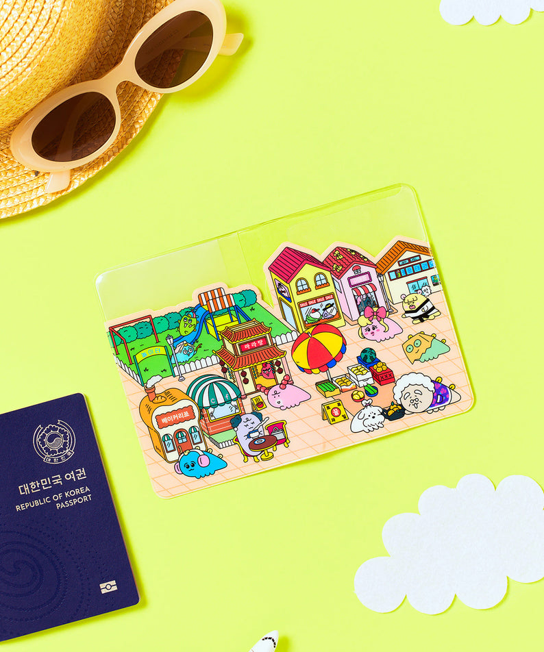 Passport Holder Travel Wallet - Official Kakao Friends merchandise | Koolseoul