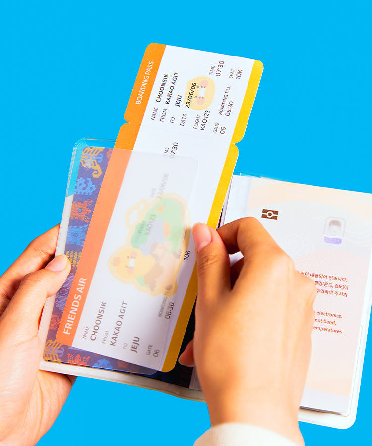 Passport Holder Travel Wallet - Official Kakao Friends merchandise | Koolseoul
