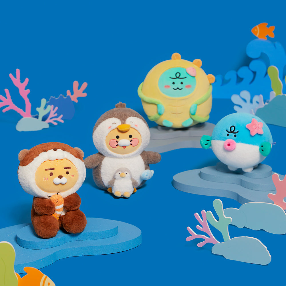 FRIENDZOO Plush Little Ryan - Authentic Kakao Friends from Korea | Koolseoul
