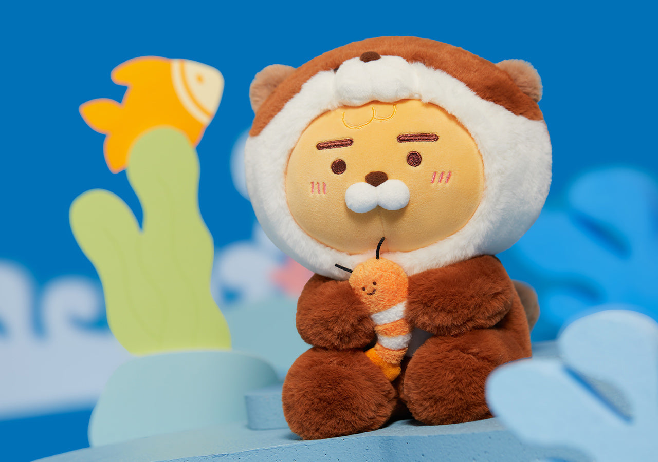 FRIENDZOO Plush Little Ryan - Authentic Kakao Friends from Korea | Koolseoul