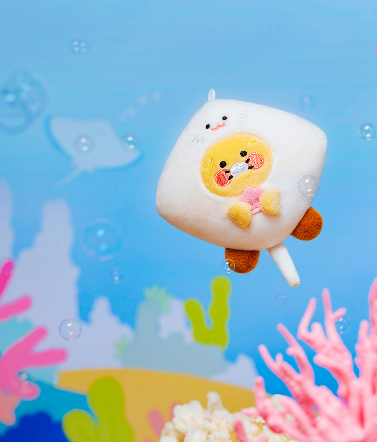 Kakao Friends Chunsik Plush Keyring