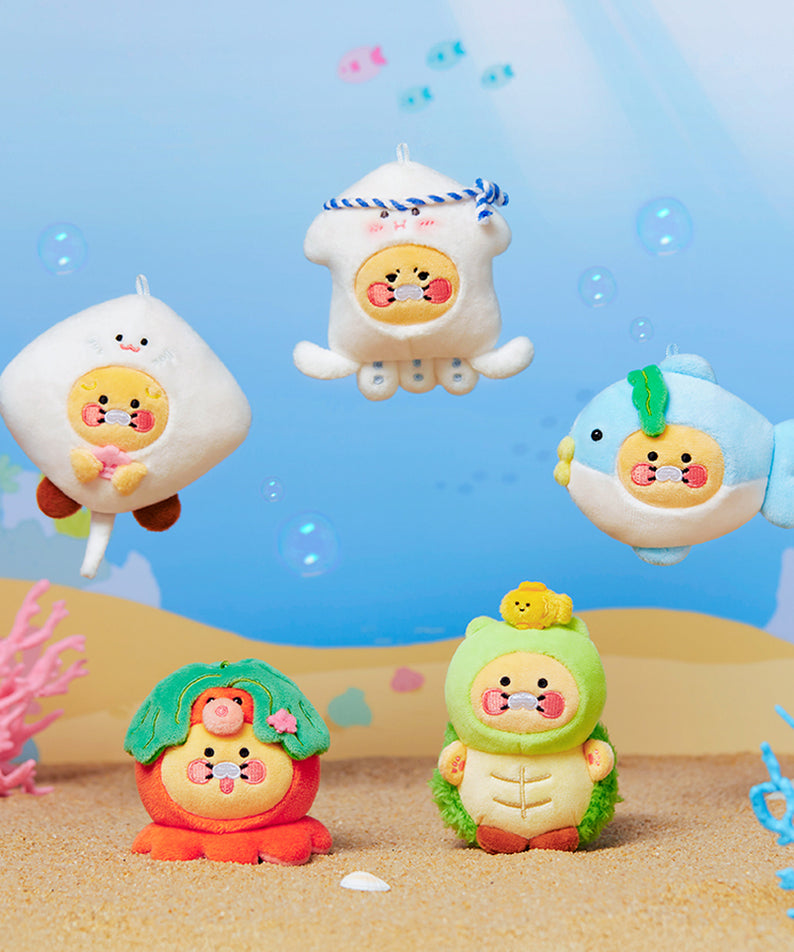 Kakao Friends Chunsik Plush Keyring