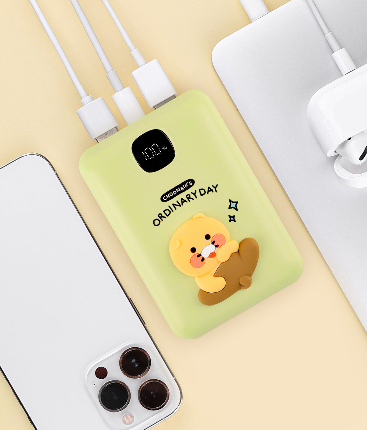 Power Bank 20,000 Green - Official Kakao Friends merchandise | Koolseoul