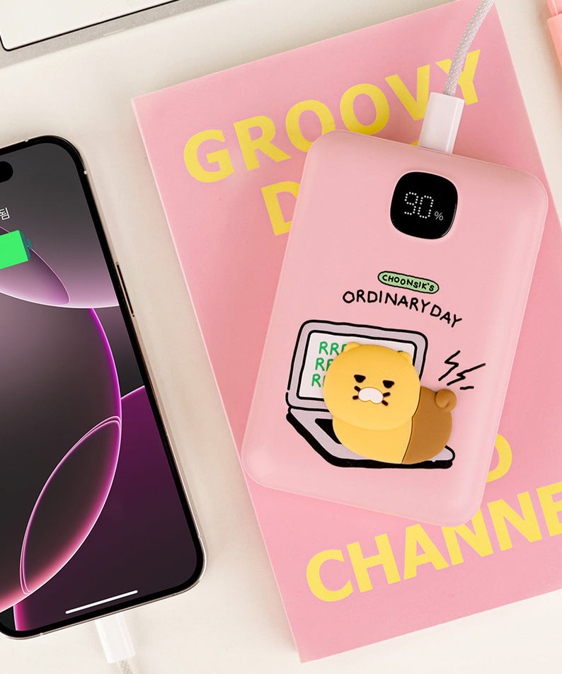 Power Bank 20,000 Rose - Korean kawaii Kakao Friends | Koolseoul