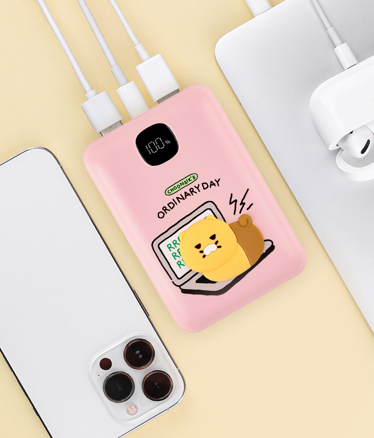Power Bank 20,000 Rose - Authentic Kakao Friends from Korea | Koolseoul