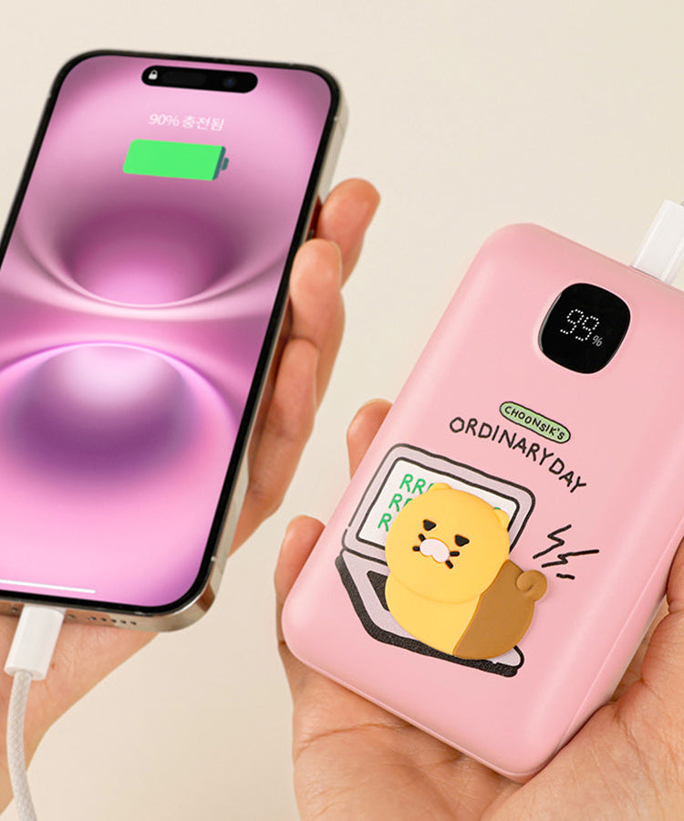 Power Bank 20,000 Rose - Official Kakao Friends merchandise | Koolseoul