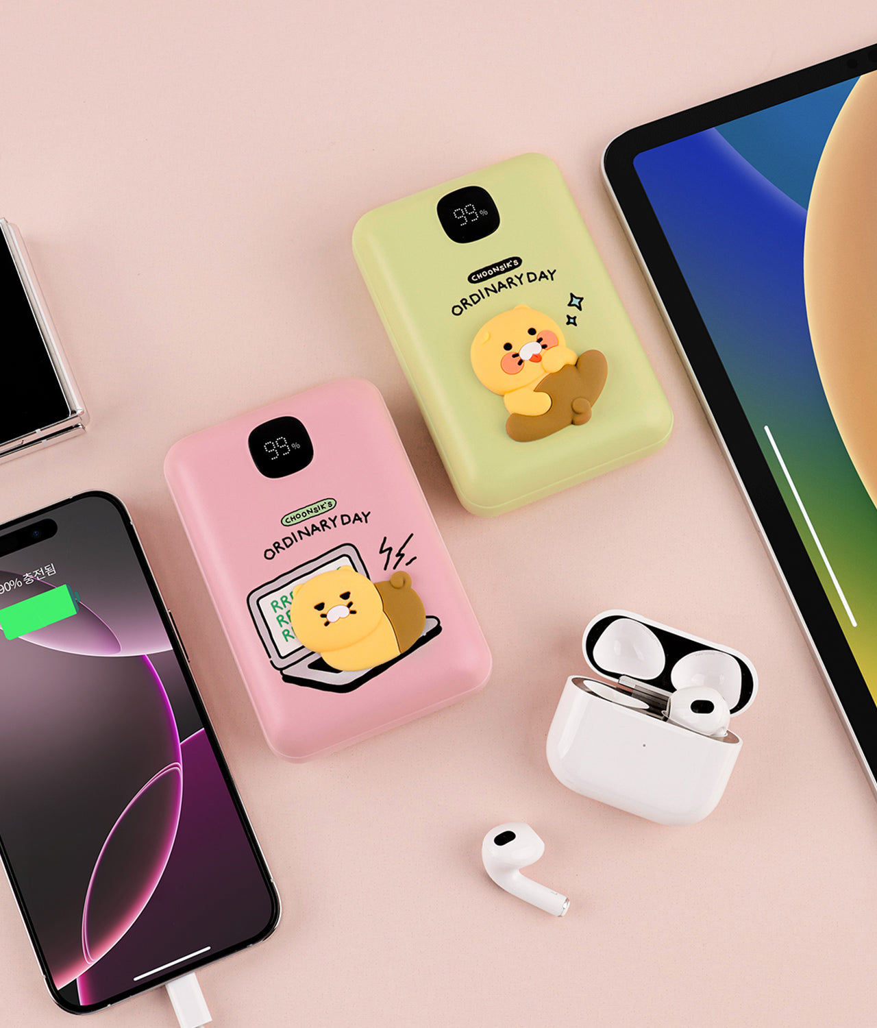 Power Bank 20,000 Rose - Authentic Kakao Friends from Korea | Koolseoul