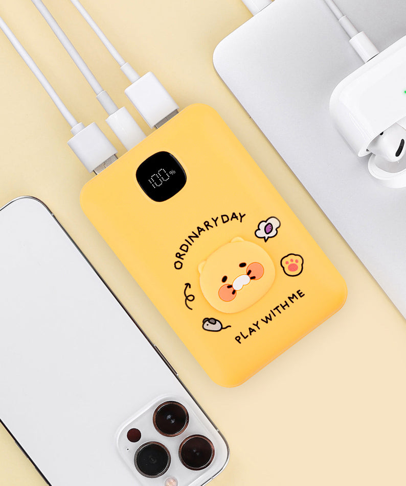 Power Bank 10,000 Yellow - Official Kakao Friends merchandise | Koolseoul