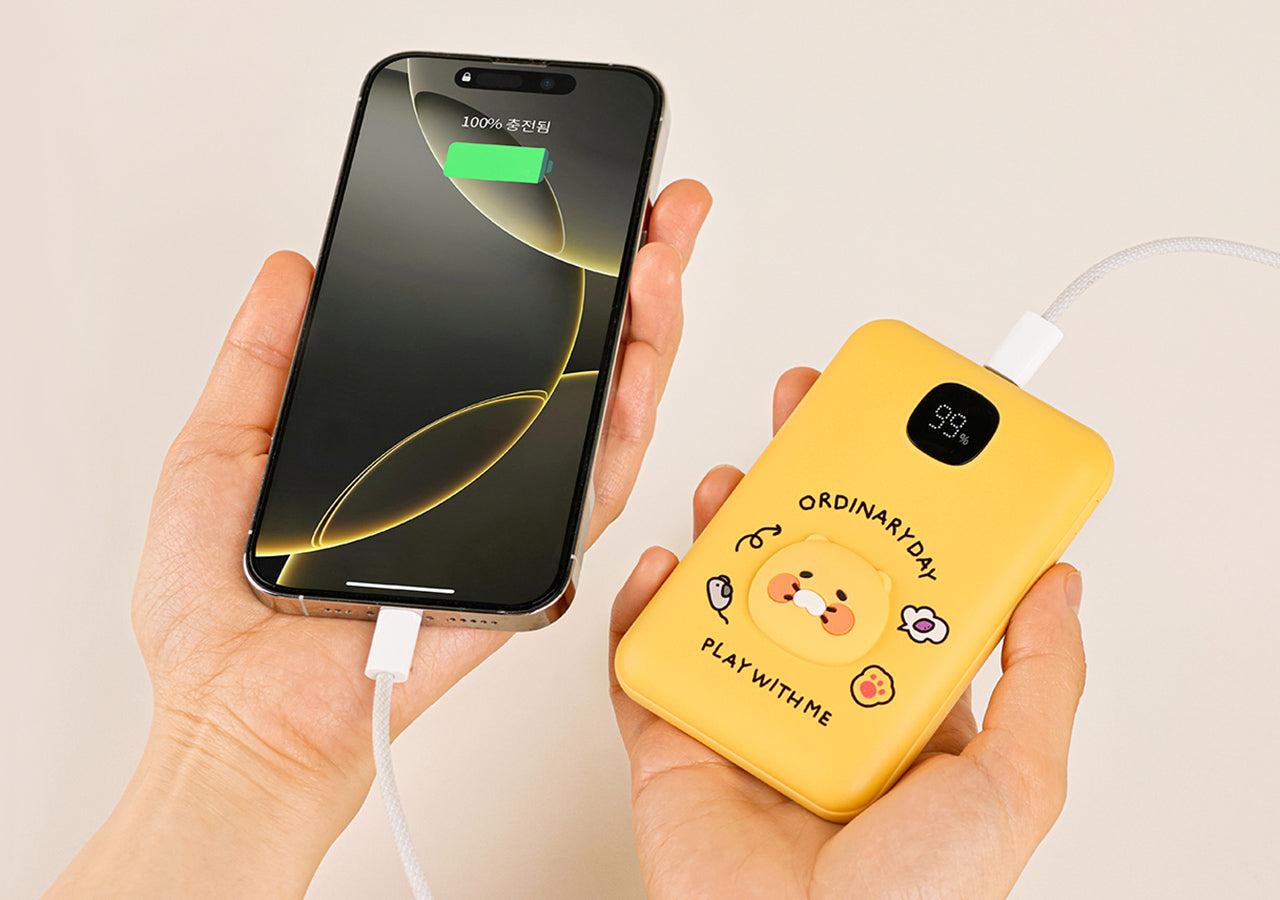 Power Bank 10,000 Yellow - Korean kawaii Kakao Friends | Koolseoul