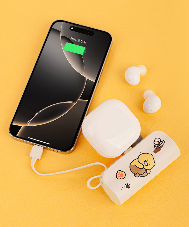 Power Bank 5,000 C Chunsik - Official Kakao Friends merchandise | Koolseoul