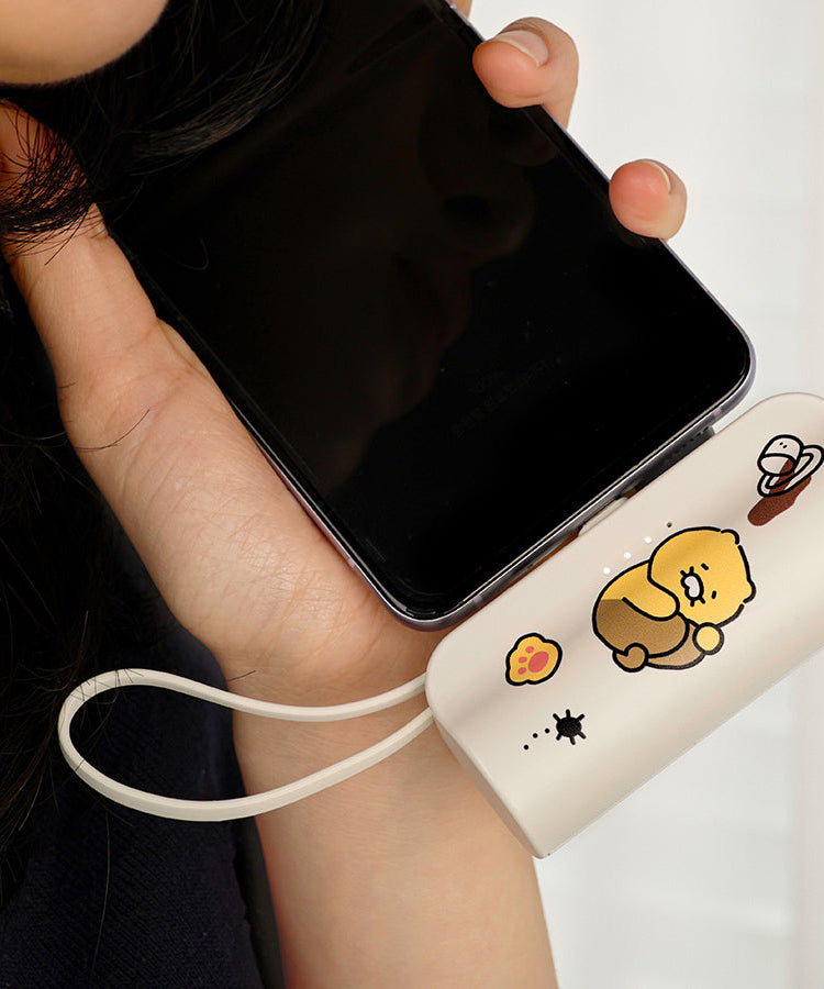 Power Bank 5,000 C Chunsik - Official Kakao Friends merchandise | Koolseoul