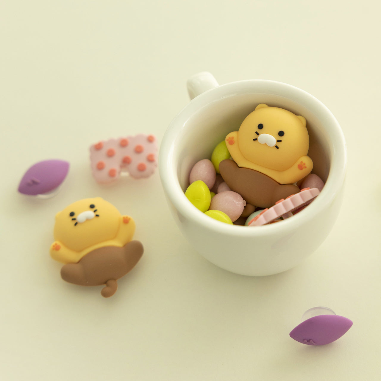 Kakao Friends Chunsik Silicone Charms Set Set