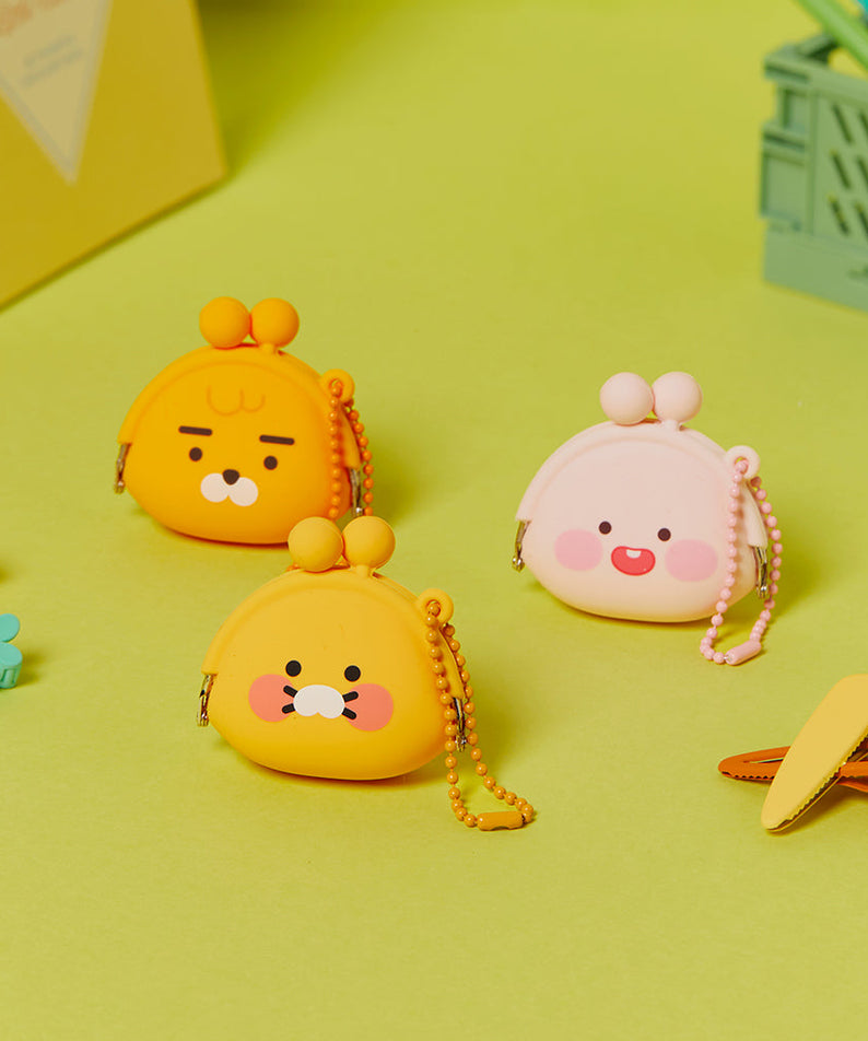 Silicone MiniPochette Apeach Pouch - Korean kawaii Kakao Friends | Koolseoul