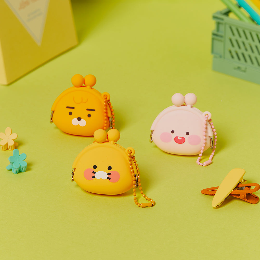 Silicone MiniPochette Apeach Pouch - Korean kawaii Kakao Friends | Koolseoul