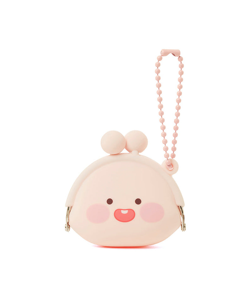 Silicone MiniPochette Apeach Pouch - Official Kakao Friends merchandise | Koolseoul