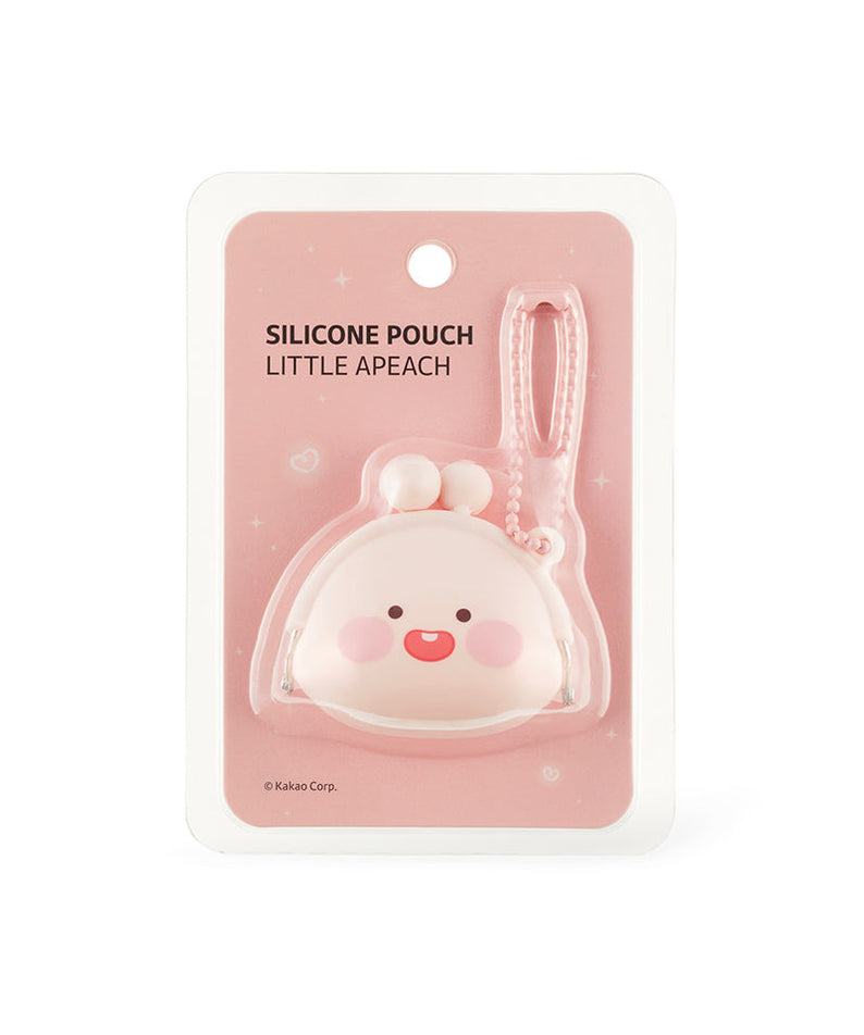 Silicone MiniPochette Apeach Pouch - Official Kakao Friends merchandise | Koolseoul