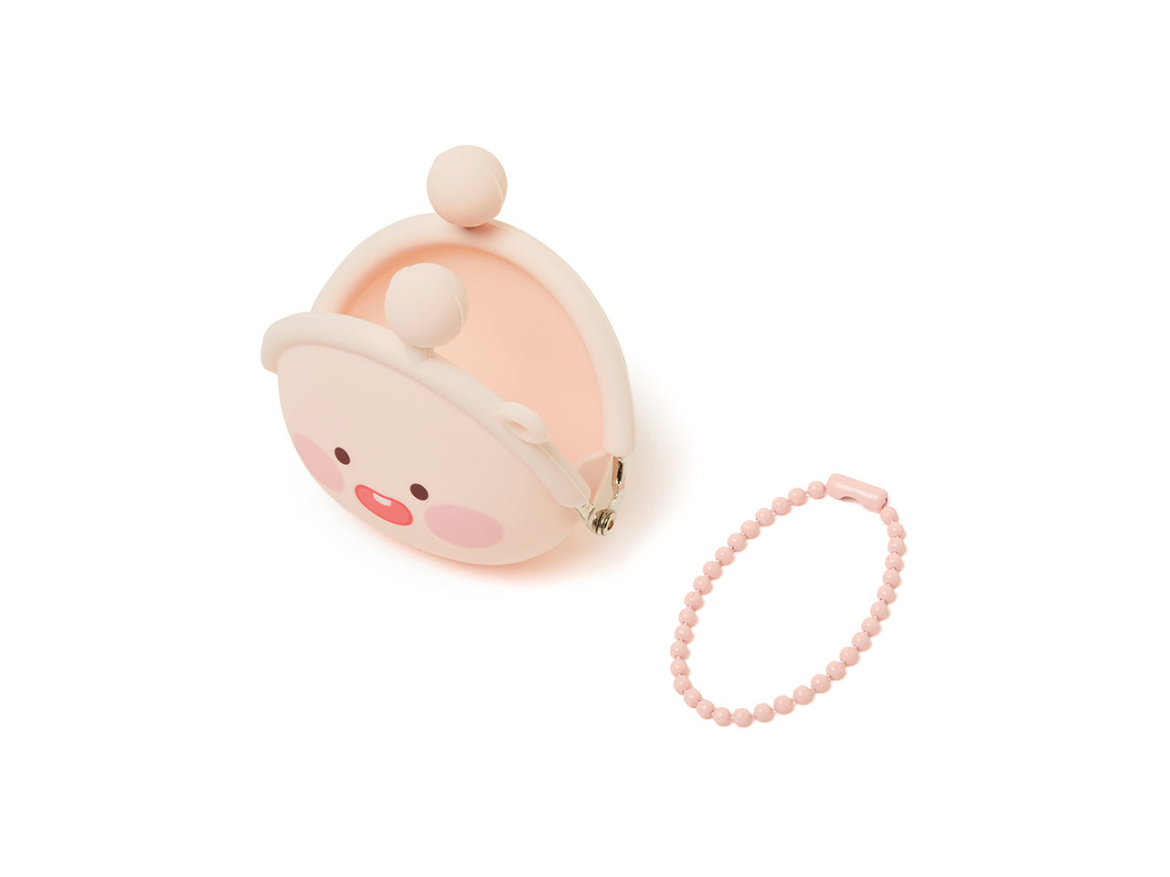 Silicone MiniPochette Apeach Pouch - Authentic Kakao Friends from Korea | Koolseoul