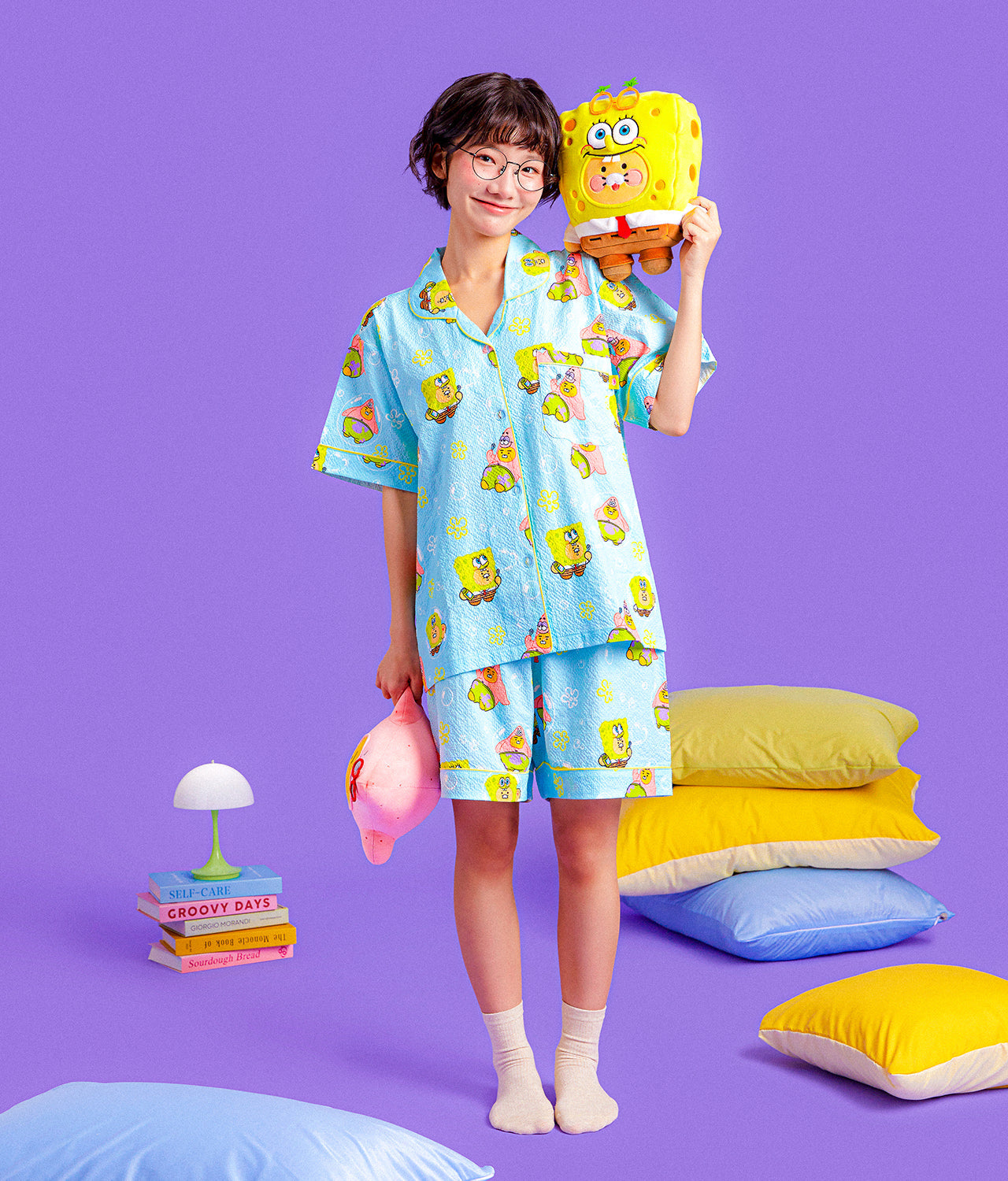 SpongeBobXFriends Pajamas Women Ryan&Chunsik - Korean kawaii Kakao Friends | Koolseoul