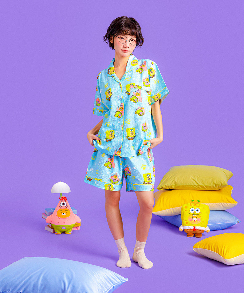 SpongeBobXFriends Pajamas Women Ryan&Chunsik - Official Kakao Friends merchandise | Koolseoul