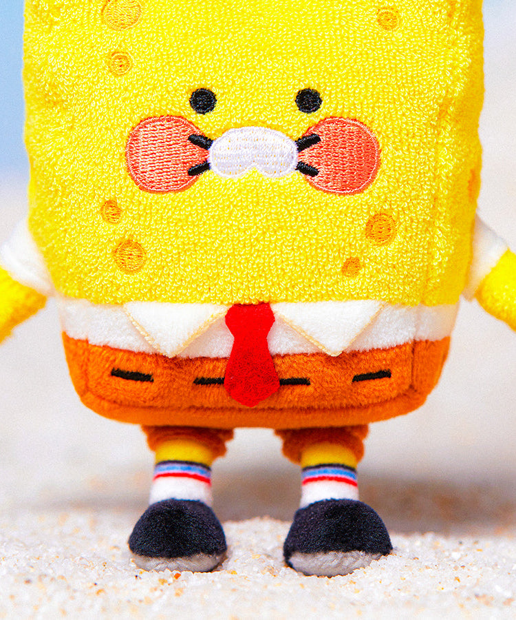 SpongeBobXFriends Keychain Plush SpongeBob Chunsik - Korean kawaii Kakao Friends | Koolseoul