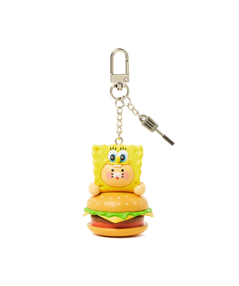 SpongeBobXFriends Cap Figurine Keychain SpongeBob Chunsik - Korean kawaii Kakao Friends | Koolseoul