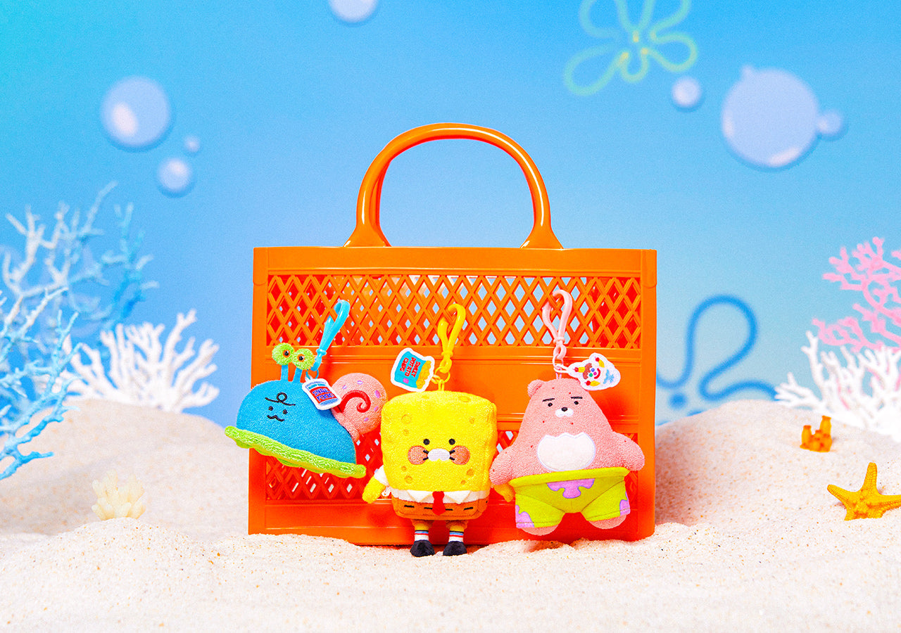 SpongeBobXFriends Keychain Plush Jordy - Official Kakao Friends merchandise | Koolseoul