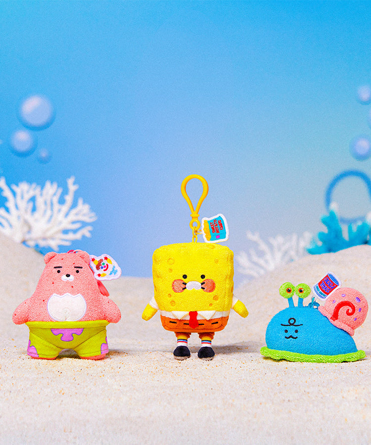 SpongeBobXFriends Keychain Plush Jordy - Official Kakao Friends merchandise | Koolseoul