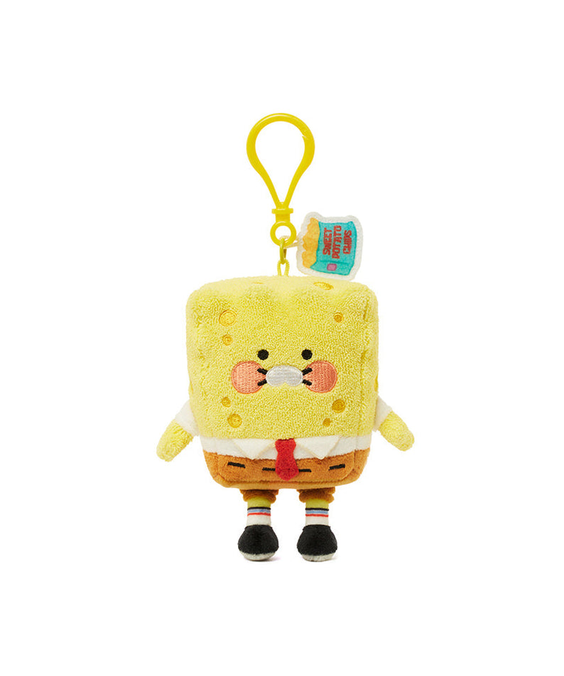 SpongeBobXFriends Keychain Plush SpongeBob Chunsik - Authentic Kakao Friends from Korea | Koolseoul