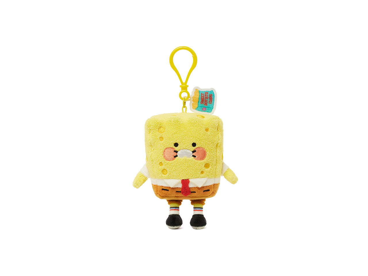 SpongeBobXFriends Keychain Plush SpongeBob Chunsik - Authentic Kakao Friends from Korea | Koolseoul