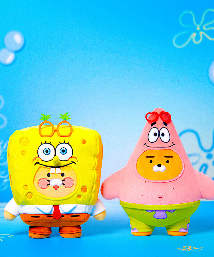 SpongeBobXFriends Plush SpongeBob Chunsik - Korean kawaii Kakao Friends | Koolseoul