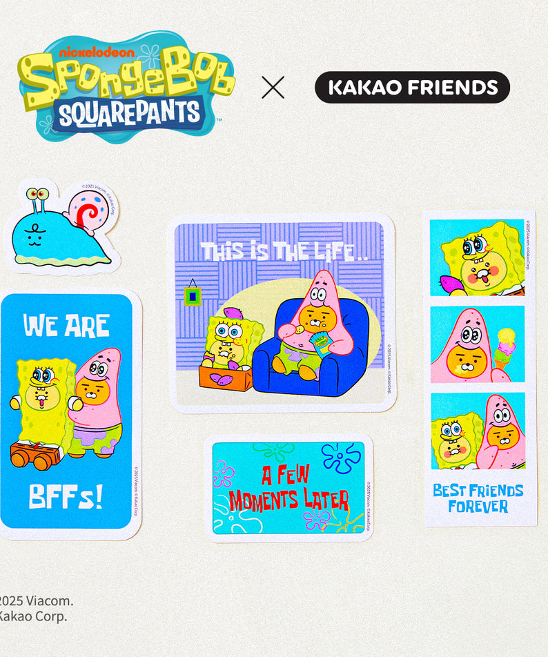 SpongeBobXFriends Sticker Friends - Korean kawaii Kakao Friends | Koolseoul