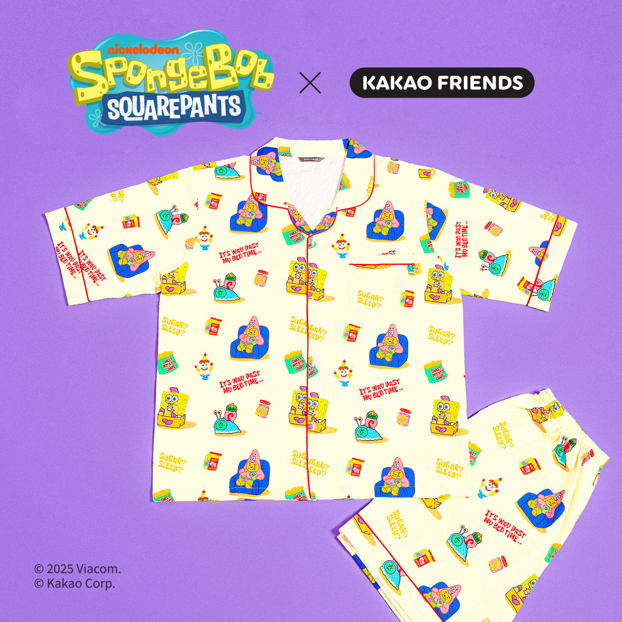 SpongeBobXFriends Pajamas Homme Friends - Official Kakao Friends merchandise | Koolseoul