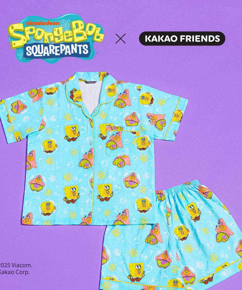 SpongeBobXFriends Pajamas Women Ryan&Chunsik - Official Kakao Friends merchandise | Koolseoul