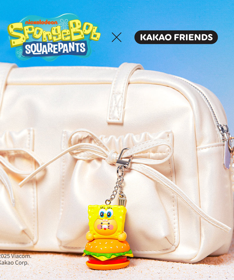 SpongeBobXFriends Cap Figurine Keychain SpongeBob Chunsik - Korean kawaii Kakao Friends | Koolseoul