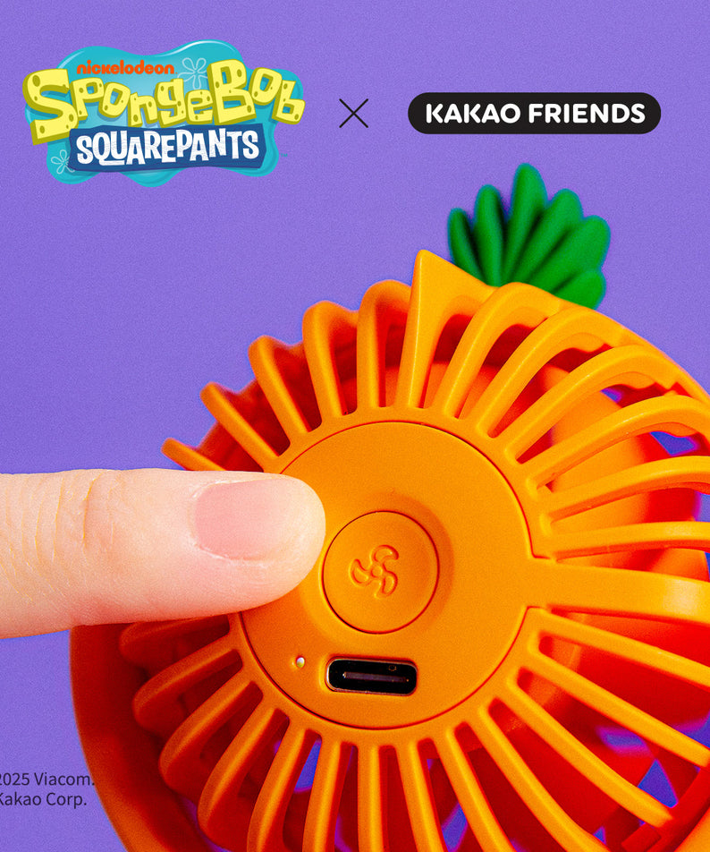 SpongeBobXFriends Mini Chunsik USB Fan - Authentic Kakao Friends from Korea | Koolseoul