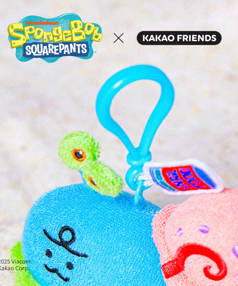 SpongeBobXFriends Keychain Plush Jordy - Official Kakao Friends merchandise | Koolseoul