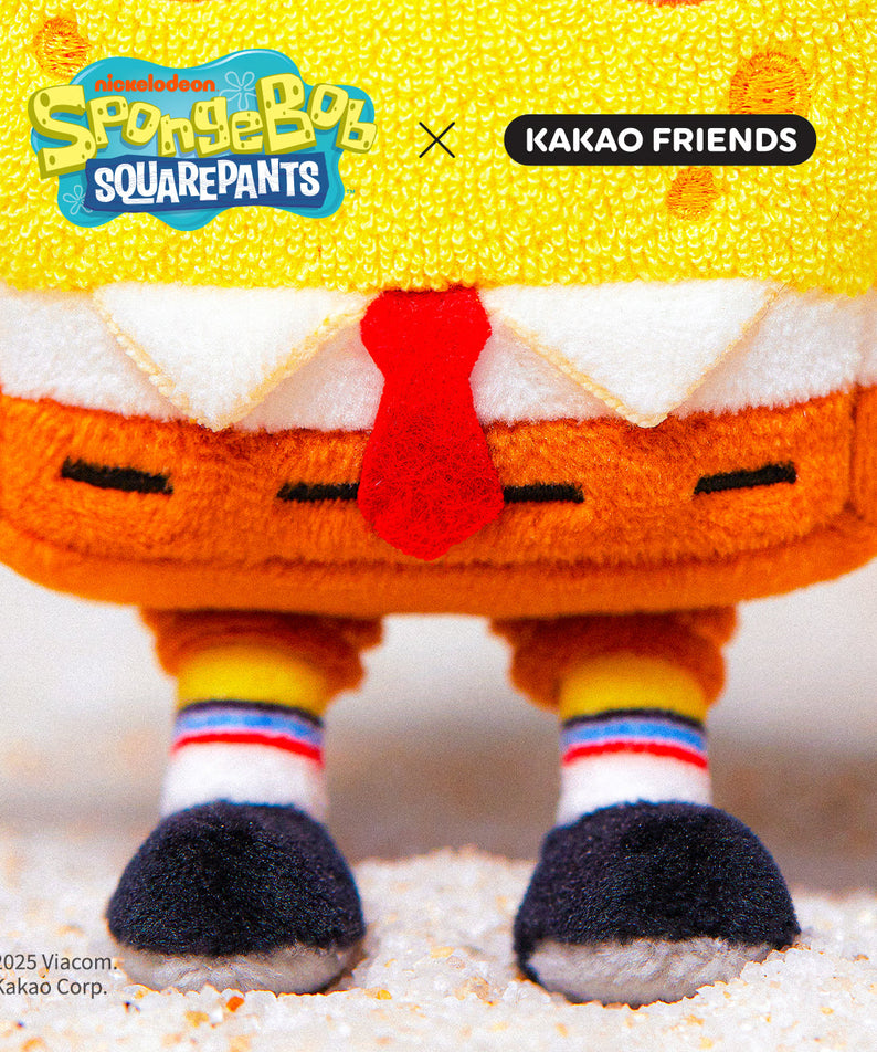 SpongeBobXFriends Keychain Plush SpongeBob Chunsik - Authentic Kakao Friends from Korea | Koolseoul