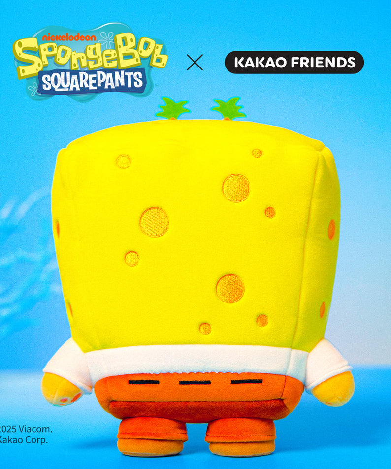 SpongeBobXFriends Plush SpongeBob Chunsik - Korean kawaii Kakao Friends | Koolseoul