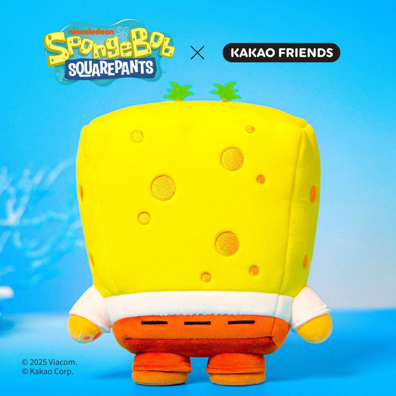 SpongeBobXFriends Plush SpongeBob Chunsik - Korean kawaii Kakao Friends | Koolseoul