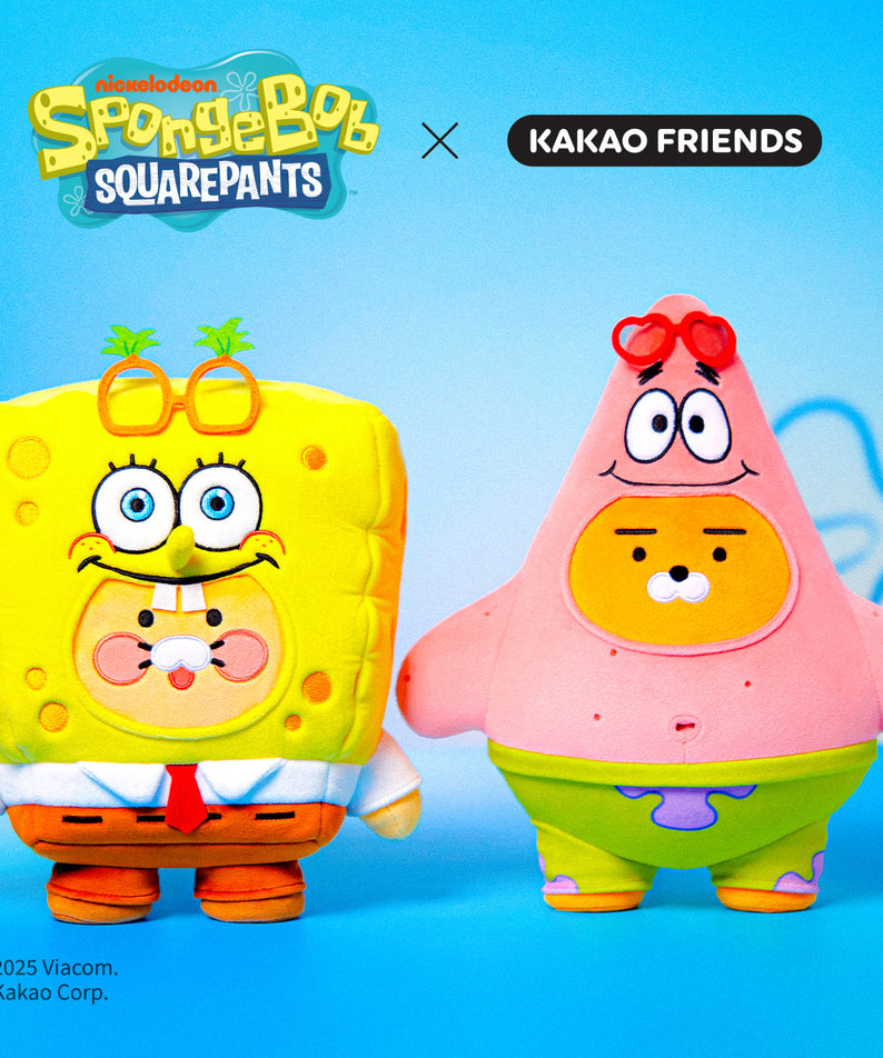 SpongeBobXFriends Plush SpongeBob Chunsik - Authentic Kakao Friends from Korea | Koolseoul
