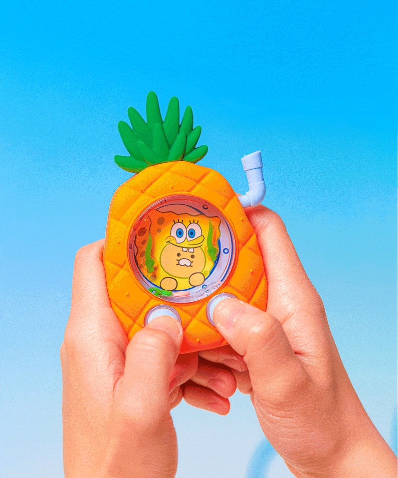 SpongeBobXFriends Figurine Keychain SpongeBob Chunsik Mini Plush - Authentic Kakao Friends from Korea | Koolseoul