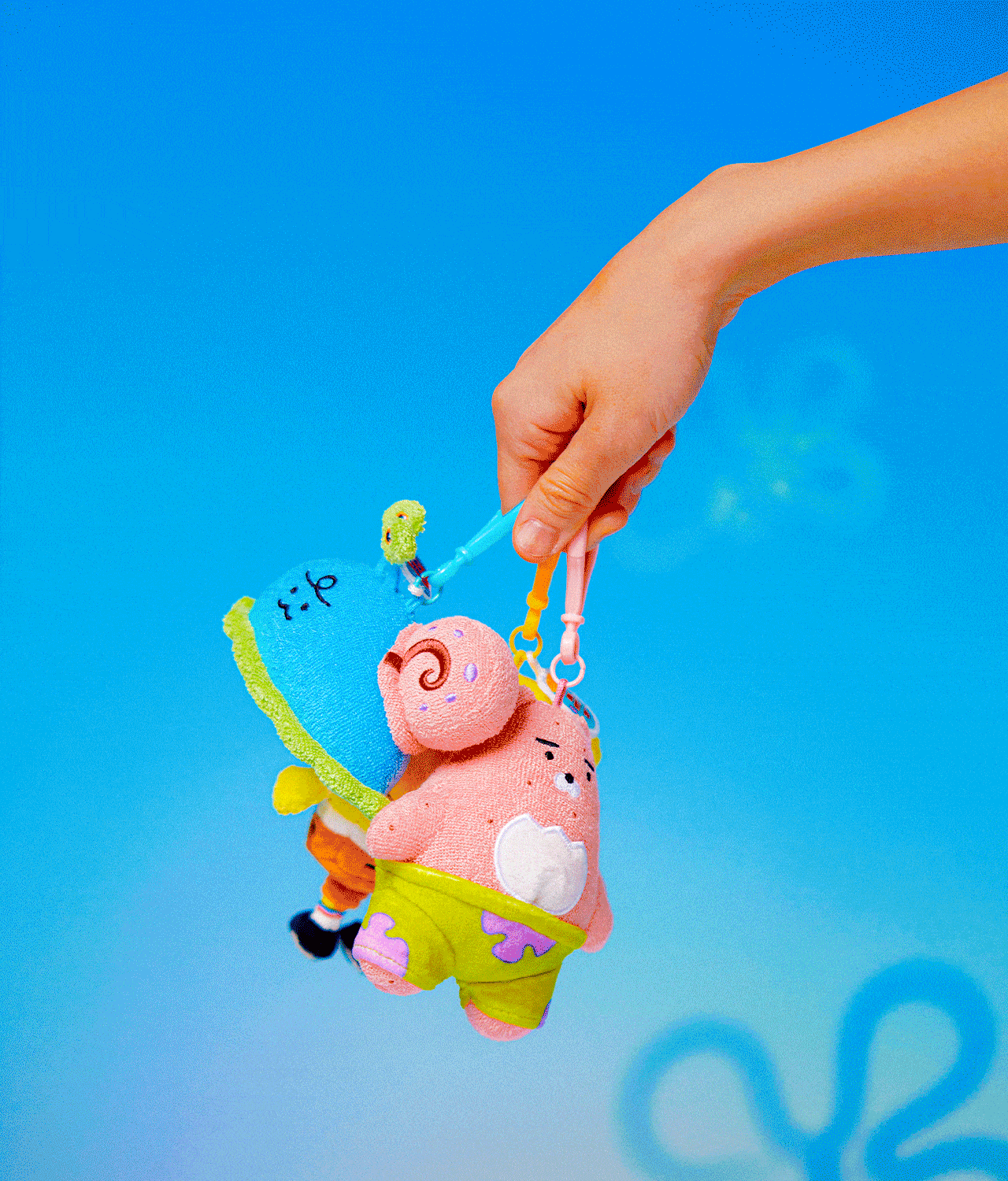 SpongeBobXFriends Keychain Plush Jordy - Official Kakao Friends merchandise | Koolseoul
