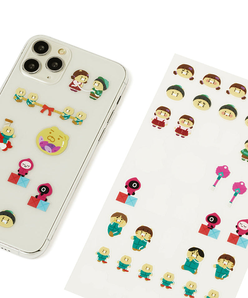 X Friends TransparentAutocollant Chunsik Sticker - Authentic Kakao Friends from Korea | Koolseoul