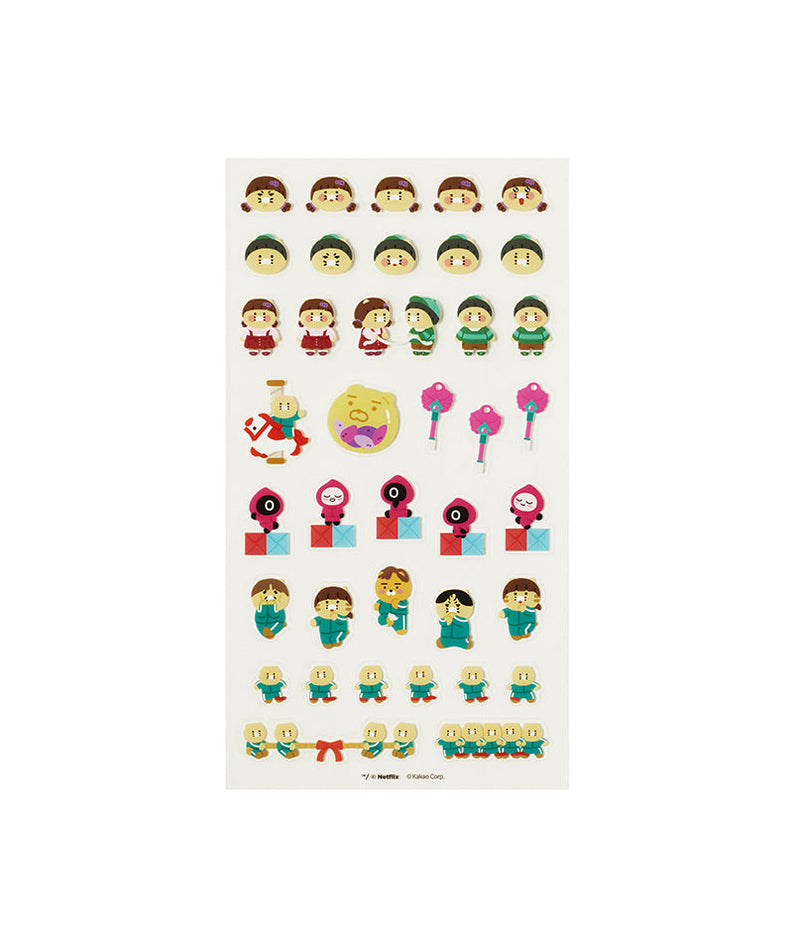 X Friends TransparentAutocollant Chunsik Sticker - Official Kakao Friends merchandise | Koolseoul