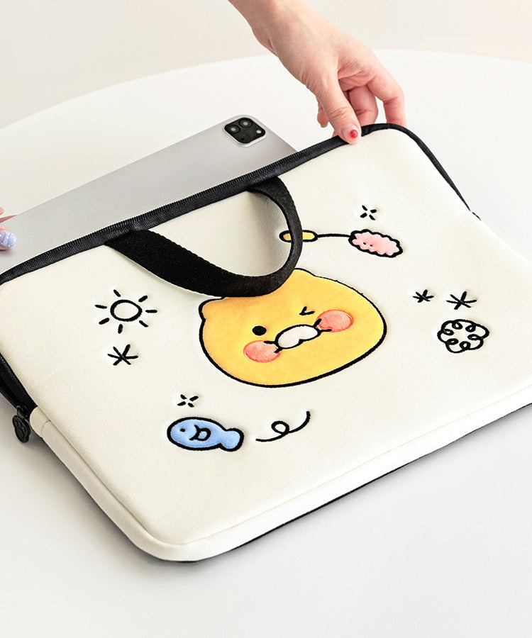 Chunsik Notebook Pouch 13 Laptop Sleeve - Authentic Kakao Friends from Korea | Koolseoul